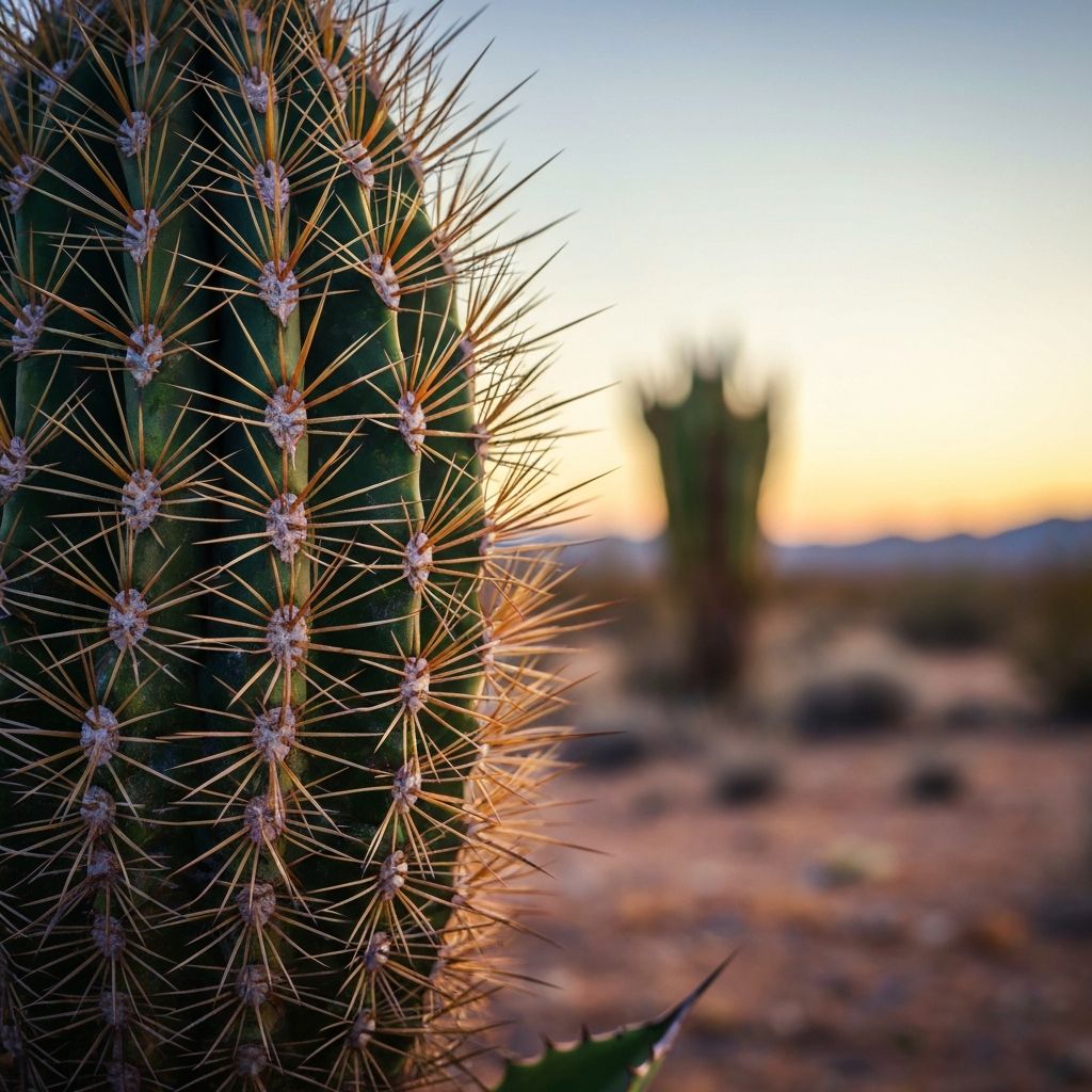Artistic desert plant detail
